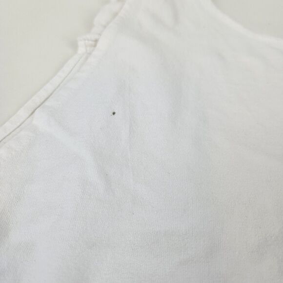 Vtg Cancun Mexico Shirt Tank Top Womens White Beach Palm Tree Swimsuit Cover Up - Picture 9 of 11